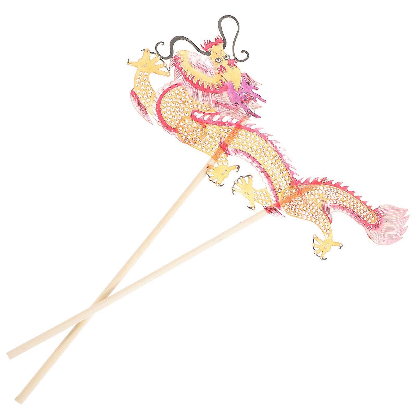 Handmade Yellow Shadow Toy for Traditional Shadow Game