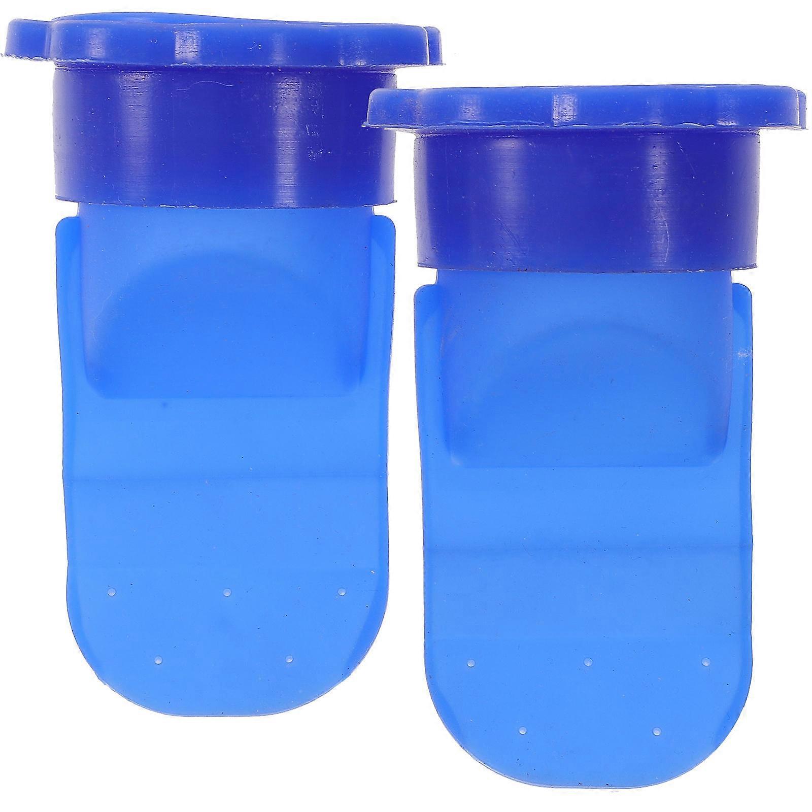 2Pcs Silicone Shower Drain Core Backflow Preventer for Odor Control