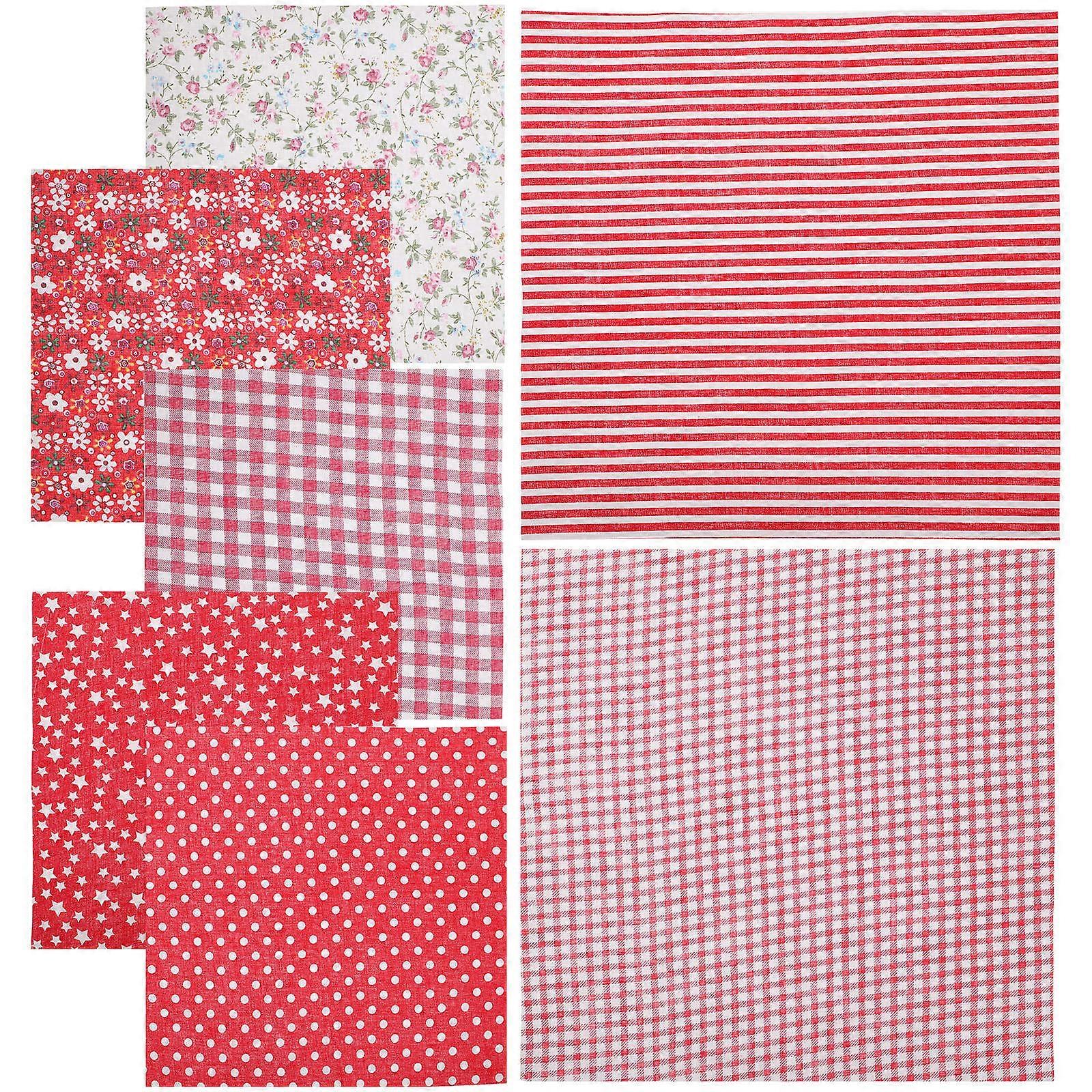 DIY Sewing Fabric Cotton Patchwork for Creative Handmade 7Pcs