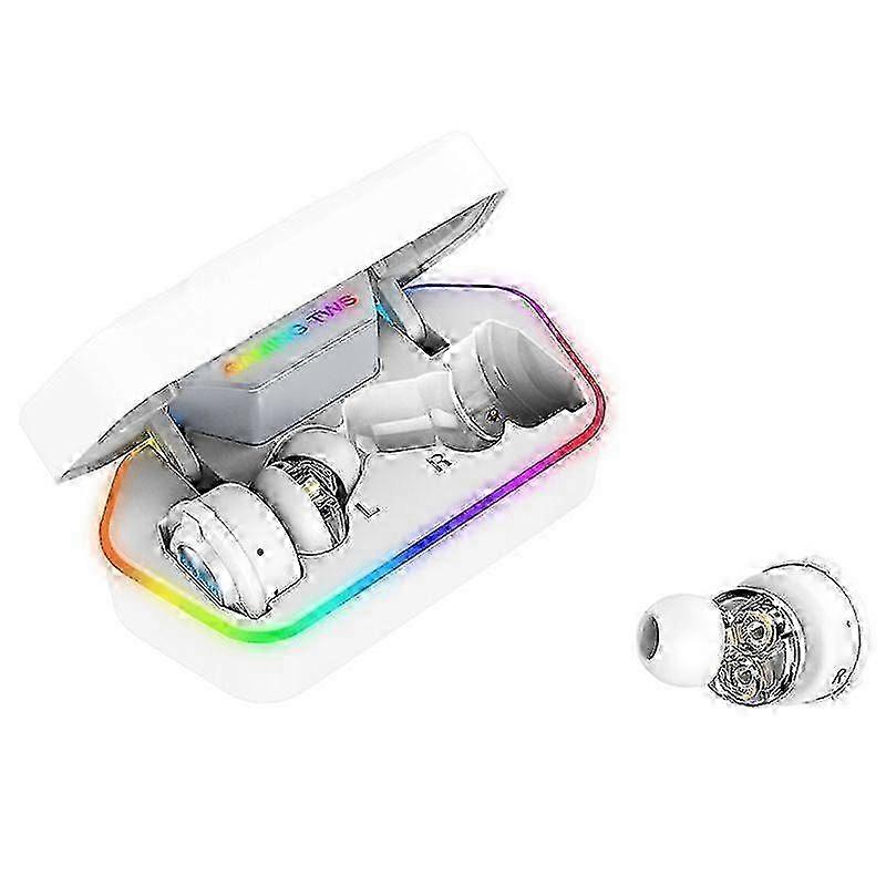 2025 Hexa-Core Tri-Dynamic Illuminated Ttws Wireless Bluetooth Headset Black