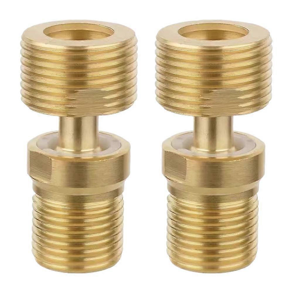 2pcs Adjustable Angle Adapter Valve 360-Degree Flexibility Copper Construction Universal Fit