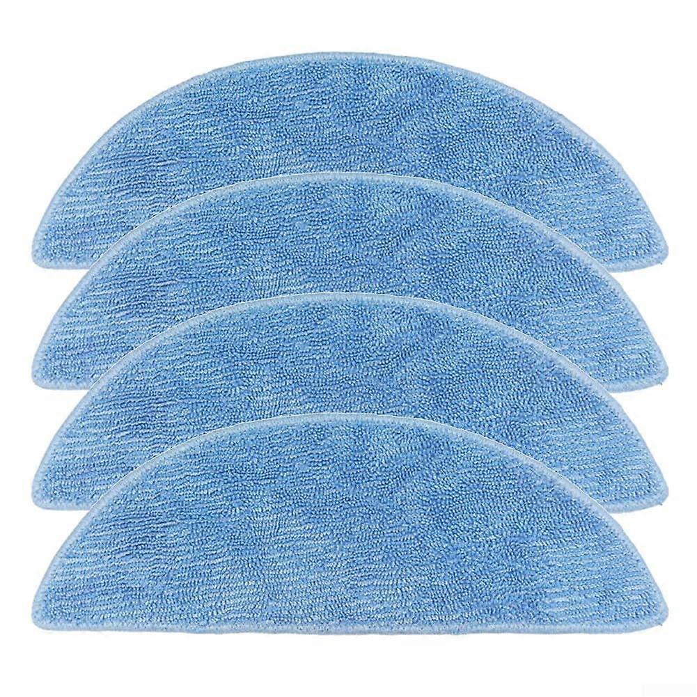 4 Pack Robot Vacuum Mop Cloths for BPMIO B12, Durable Washable Replacement Mop Pads