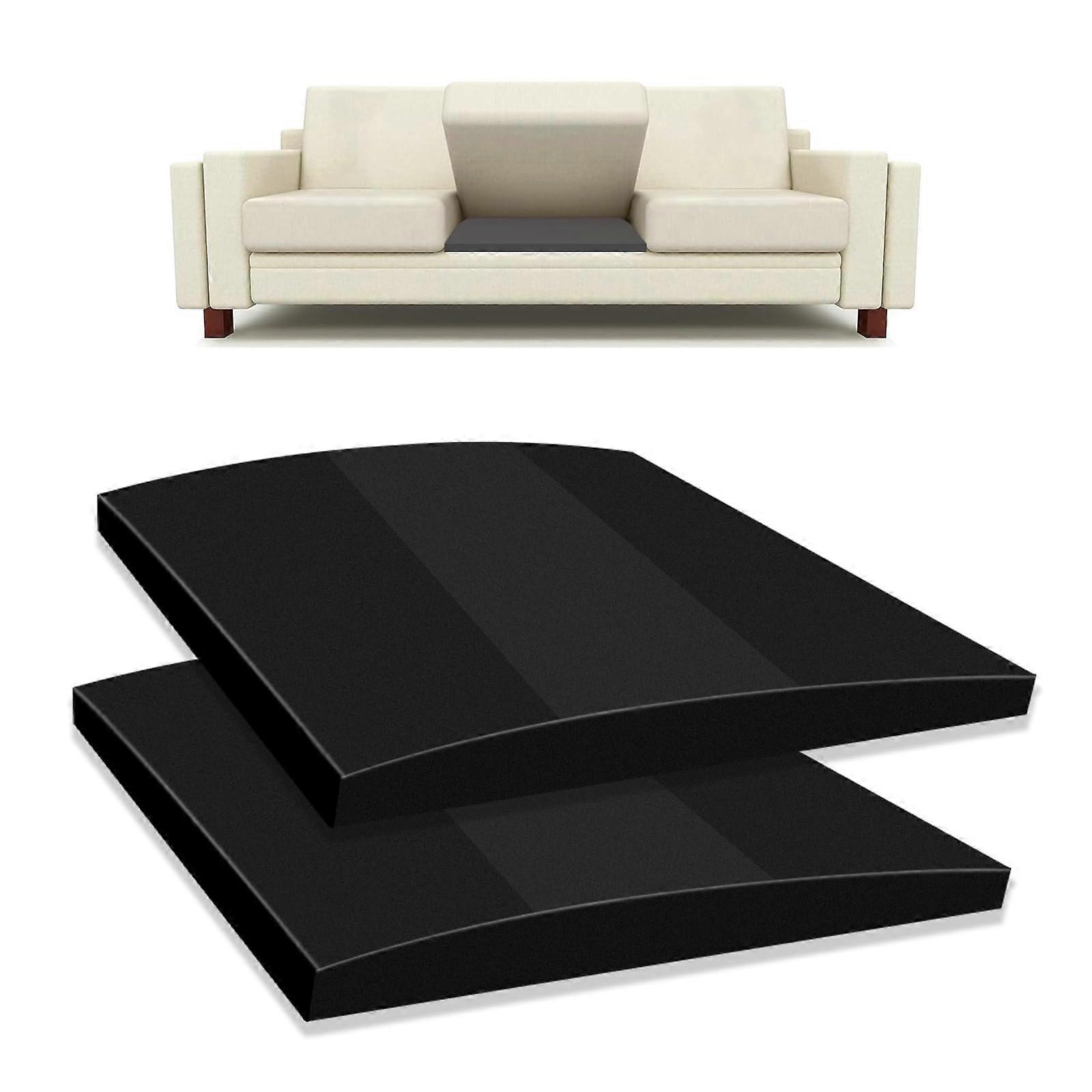 2Pcs Sofa Cushion Support for Sagging Seat, 20x20x2in  Density Foam Trapezoidal Insert, Dark Grey