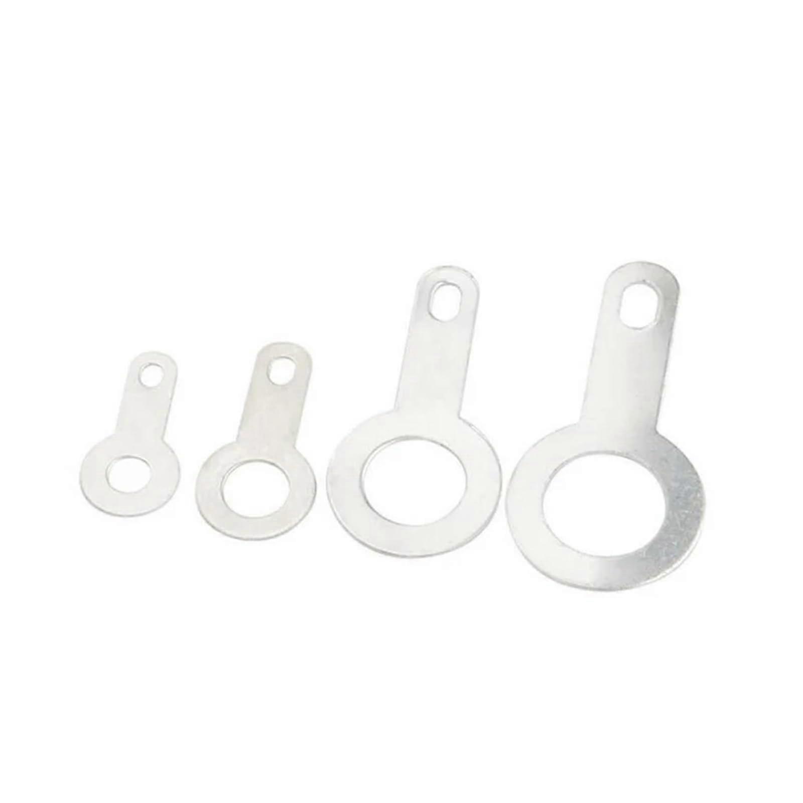 Copper Solder Lug Terminal M8.2 Silver Plated  Conductivity Secure Wiring 50PCS Circular