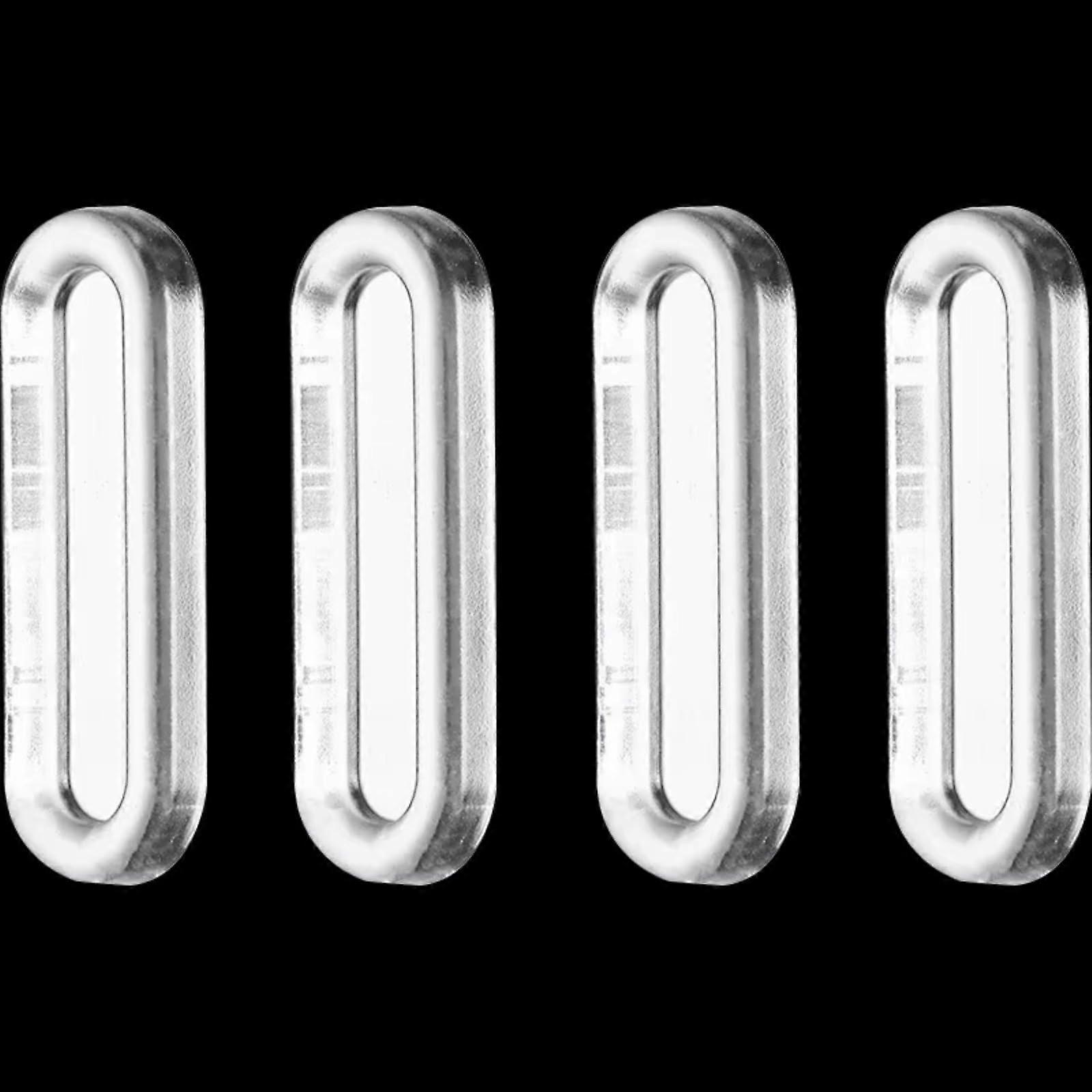 4PCS SelfAdhesive Transparent Cabinet Door Handles PU Sliding Pulls for Kitchen and Bathroom