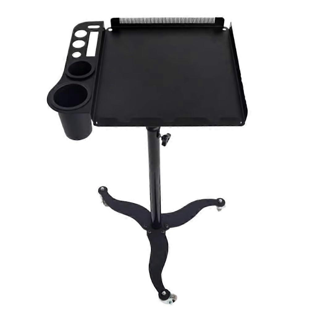 Salon Trolley Foldable Hairdressing Cart with Adjustable Storage and SmoothRolling Wheels