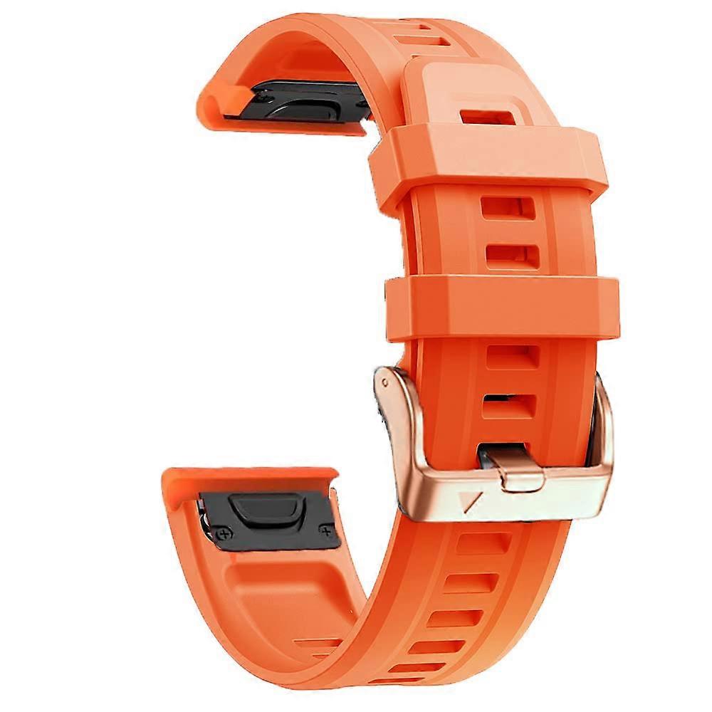 Watch Band Silicone Quick Release Strap Adjustable Comfortable Replacement Wristband for Garmin Fenix 7S