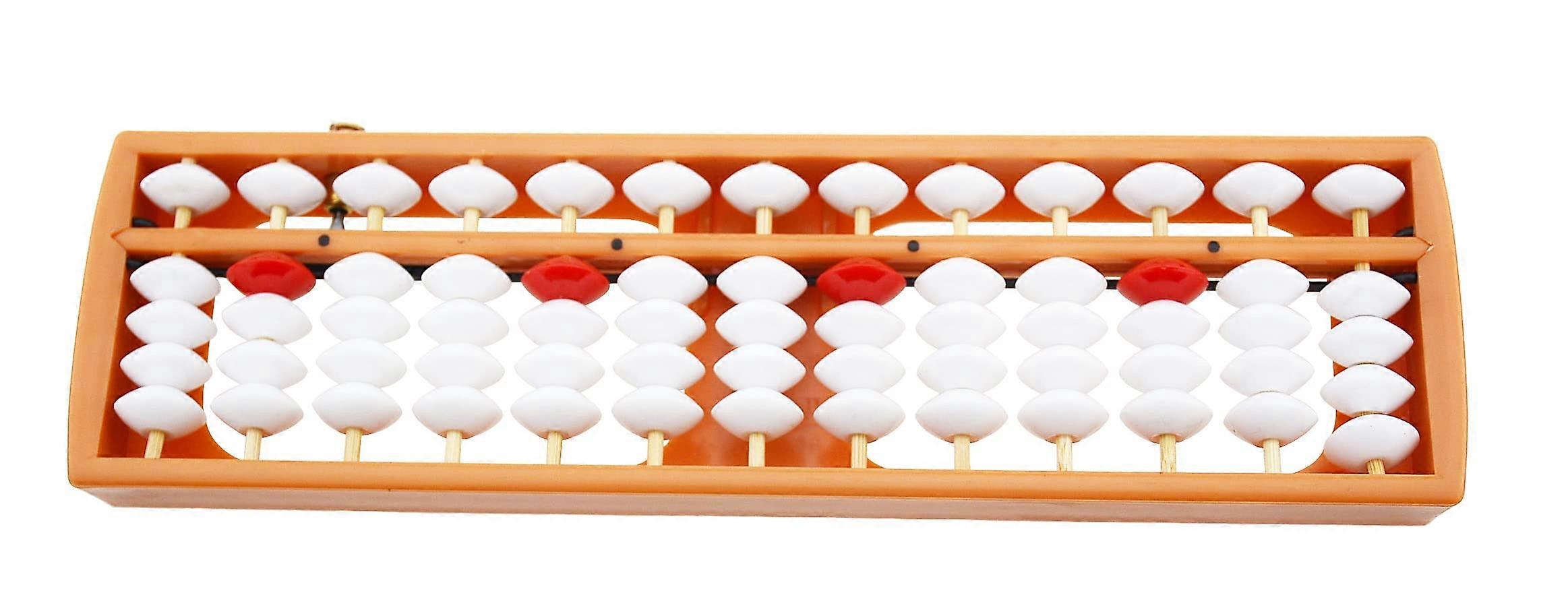 13 Rods Abacus Soroban with Quick Reset Button for Math Practice, Lightweight Durable Frame