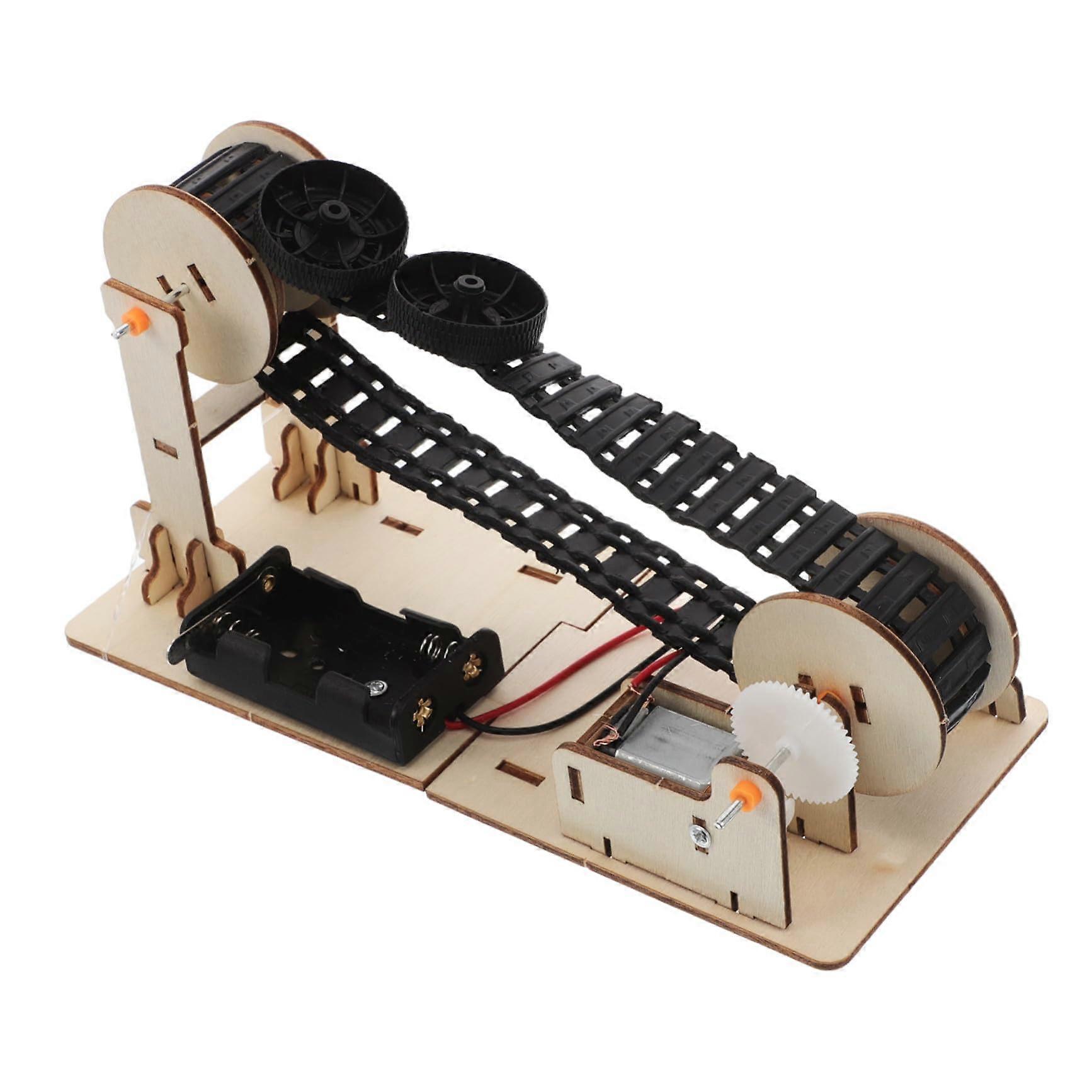 STEM Science Kit for Kids DIY Wooden Physics Model Educational Building Set for Elementary Students