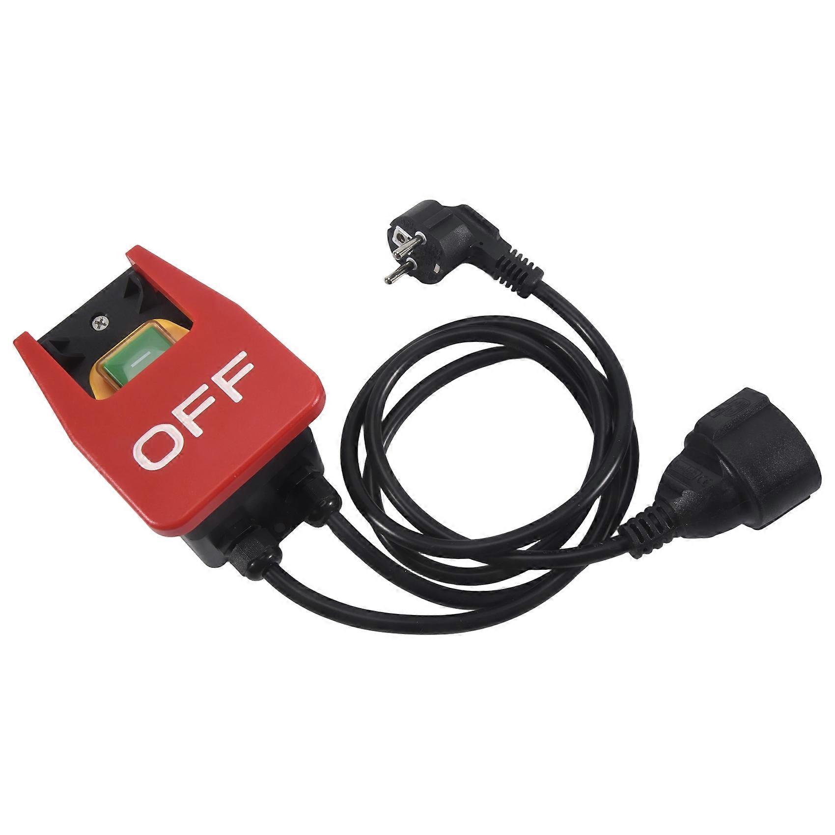 220V Single-Phase On/Off Switch, Safety Switch, Zero Voltage Switch with Socket, Emergency Off Swit