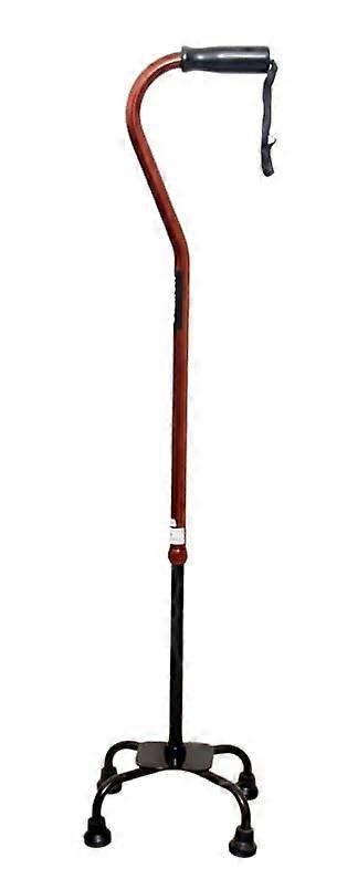 Adjustable Quad Walking Cane with Stable FourLeg Base and Ergonomic Grip for Senior Support