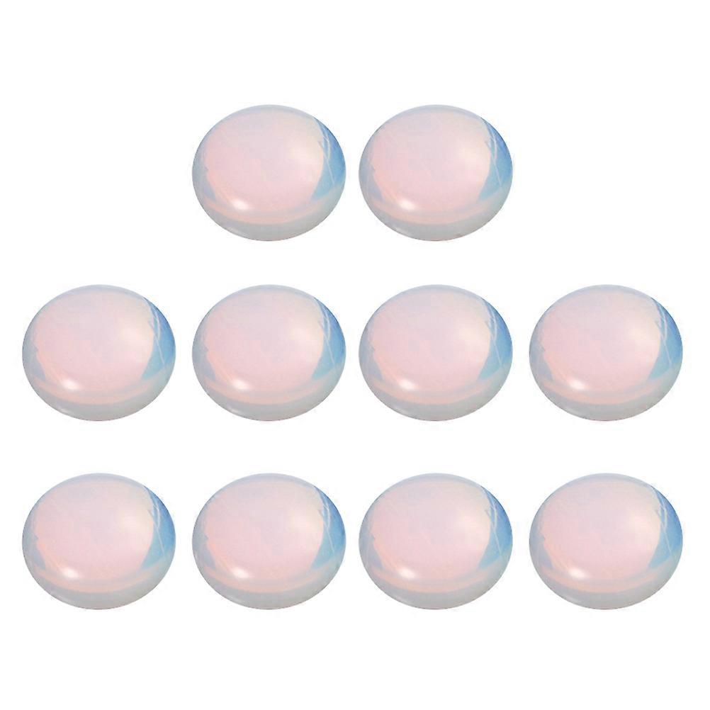 Opal Stone Decor Flat Bottom DIY Opal Kit for Jewelry Making 10Pcs