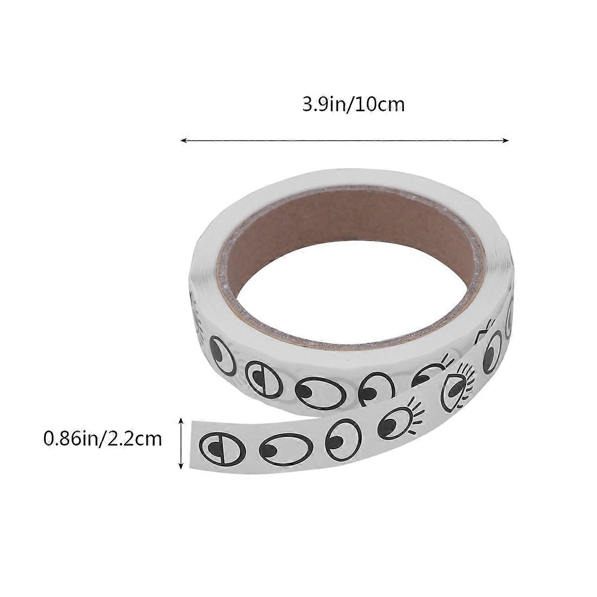 Eye Sticker Labels Coiling Block Label Sticker for Printer 1 Roll White