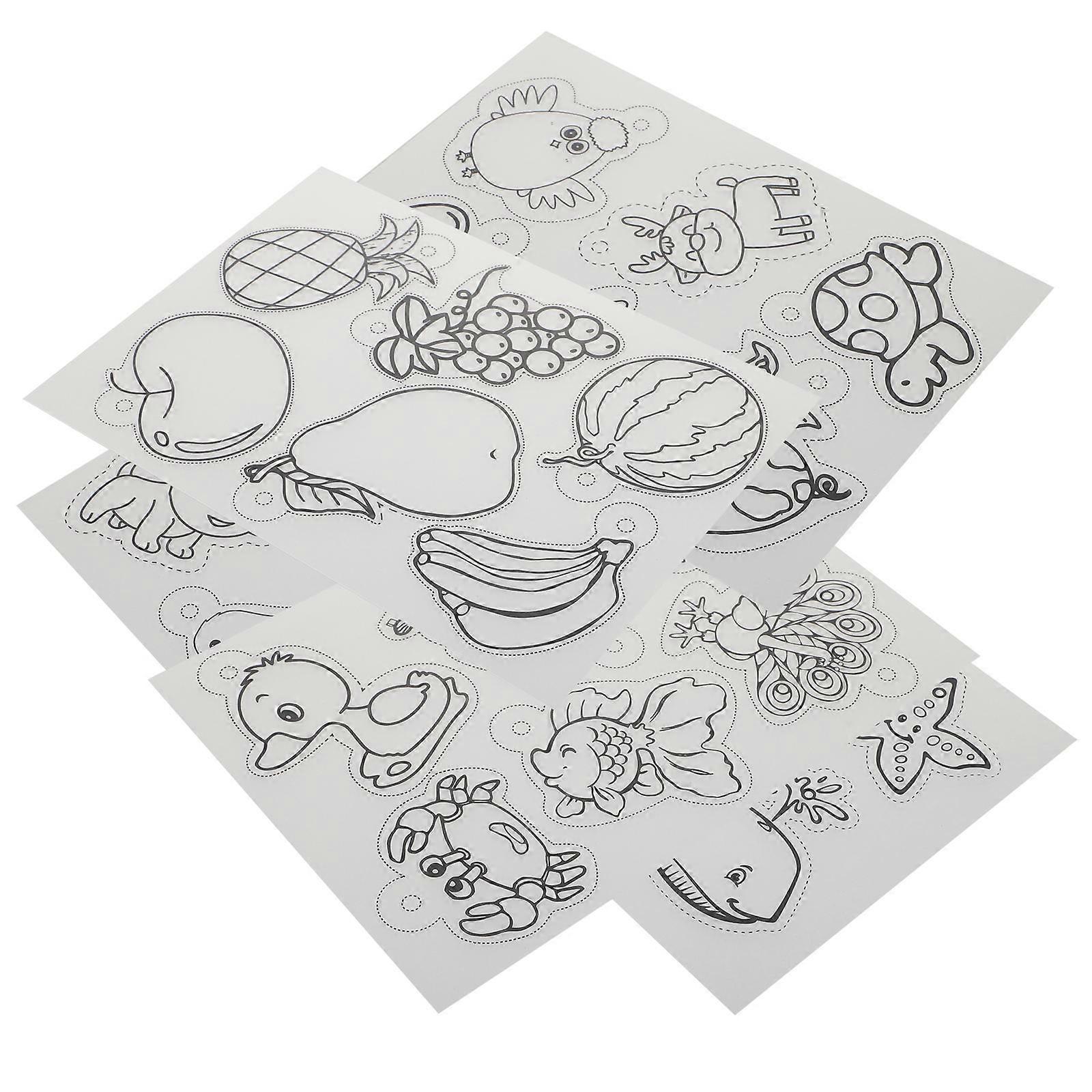 Craft Plastic Sheets 5Pack Transparent DIY Projects .2X15.1cm Perfect for Making Charms and Ornaments