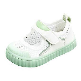 Babyschoentjes voor jongens en meisjes, loopschoentjes met een niet-zachte zool, ademend mesh, comfortabele en modieuze peutersneakers voor meisjes van 1-3 maanden.