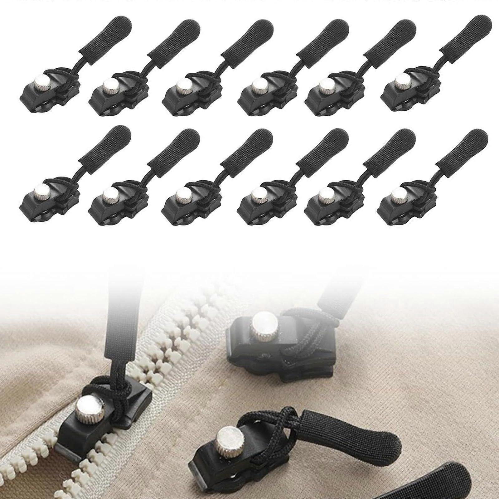12Pack Universal QuickFix Zipper Repair Kit  Detachable Slider Replacement