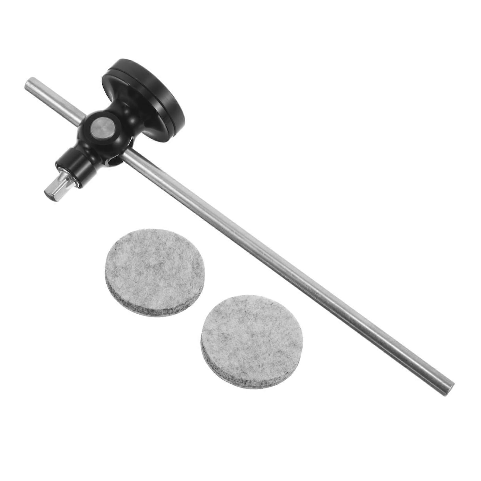 Bass Drum Pedal Beater Hammer with Replaceable Head, Consistent Bass Response, Universal Fit