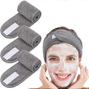 Microvezel Spa Haarband Vrouwen Make-up Wasbare Haar Gezichtsband Wikkel Hoofdbanden met Magische Tape voor Bad Make-up, Make-up en Sport Pakket van 4,