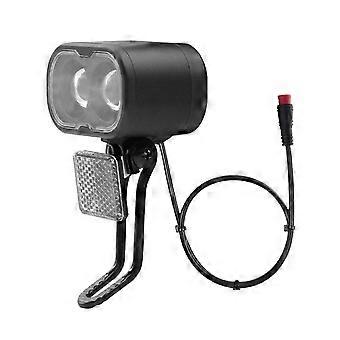 Black,Bicycle Lithium Battery Headlight 12-48V 2Pins Waterproof Plug Front Lamp Mountain Road Bike Cycling Accessories-shenxian
