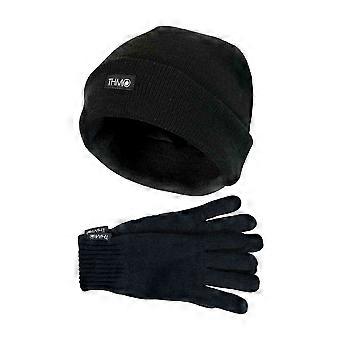 THMO - Mens Thinsulate Knited Hat and Gloves Set