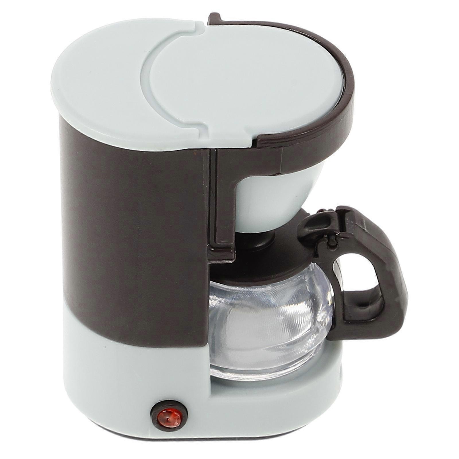Miniature Dollhouse Coffee Maker for Decor Plastic Kitchen Accessory