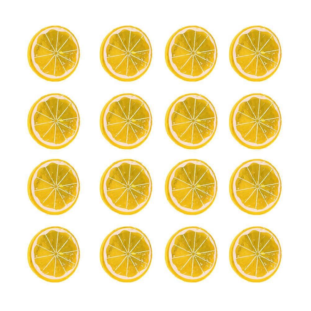 Simulation Plastic Props for Decoration 30Pcs Yellow Pieces