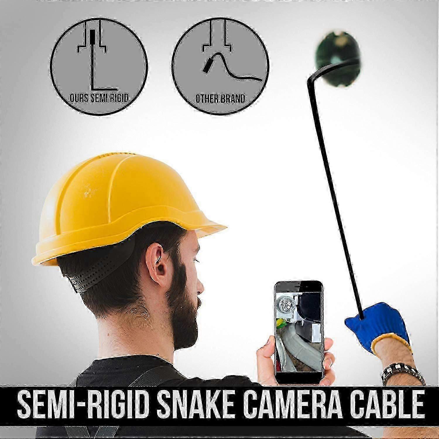 Type C Borescope Usb Inspection Camera Hd,6 Adjustable Led Light -16.4ft