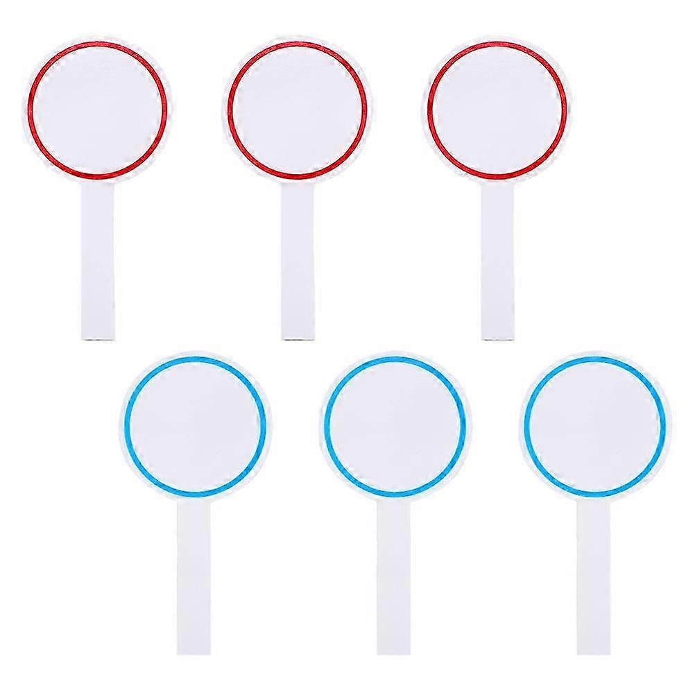 Dry Erase Handheld Board Scoring Paddle White Board Rectangular Single Sided Paddle Office 6Pcs