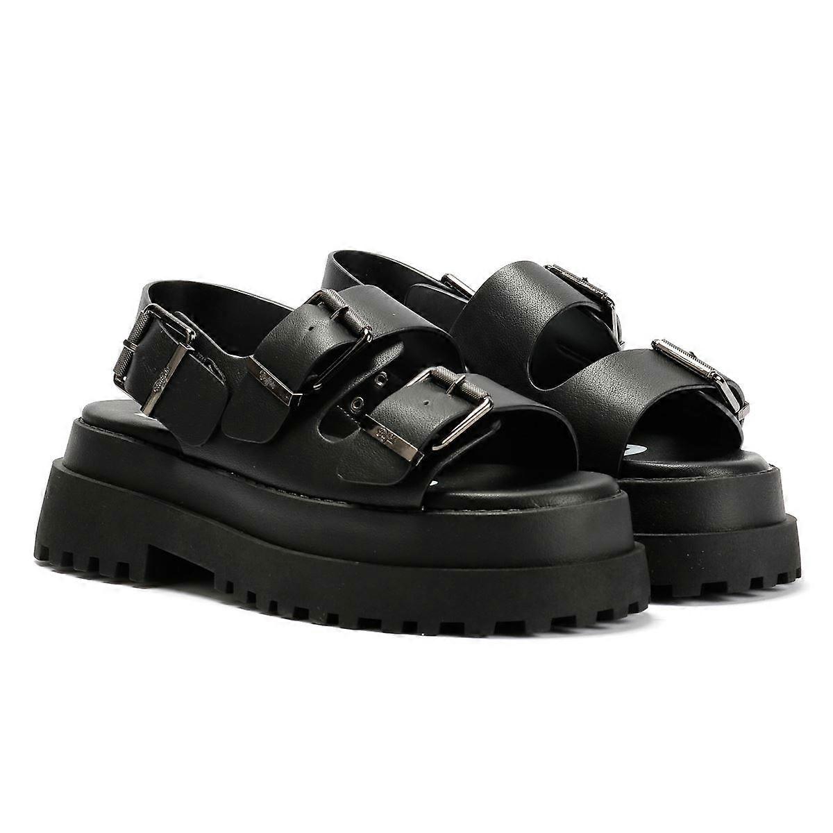Buffalo Pluto Ari Women's Black Sandals