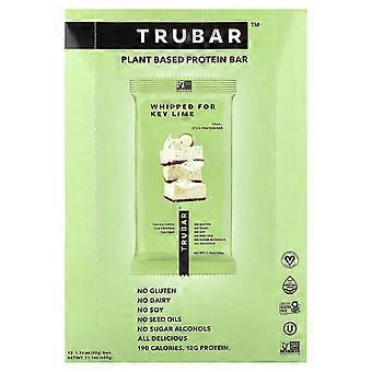 Trubar, Proteinriegel auf pflanzlicher Basis, geschlagen für Key Lime, 12 Riegel, je 50 g (1,76 oz)