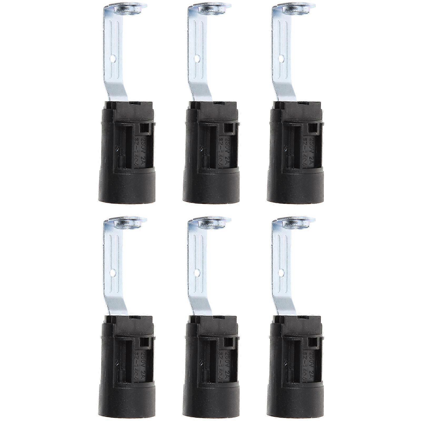 6pcs Candelabra Sockets Replacement Light Bulb Holders E14 Lamp Making Kit