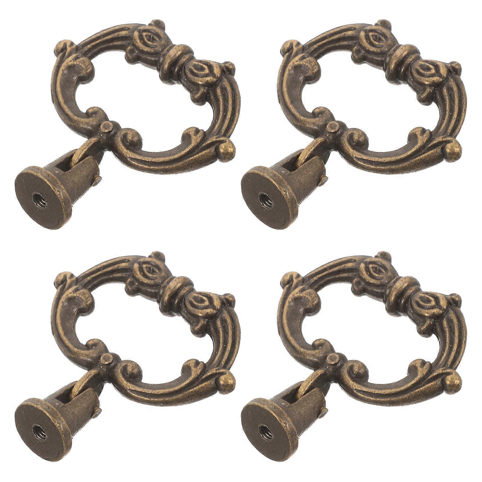 4pcs Jewelry Box Gift Box Pull Handle Knobs Drawer Cabinet Pull Handles