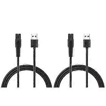 opladningsledning til QP2724 QP2834 QP1924 MG9520 elektrisk barbermaskine 2 stykker 5V 1A USB barbermaskine ledning