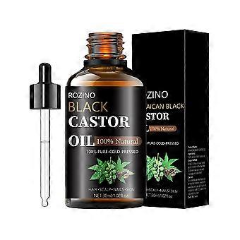Olio di ricino nero giamaicano - 30 ml, spremuto a freddo, per la crescita di capelli e unghie