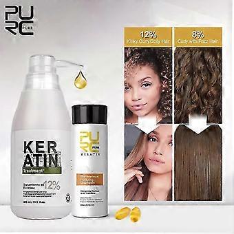 Brazilian Keratin Treatment & Purifying Shampoo Set - 300ml & 100ml - Profession