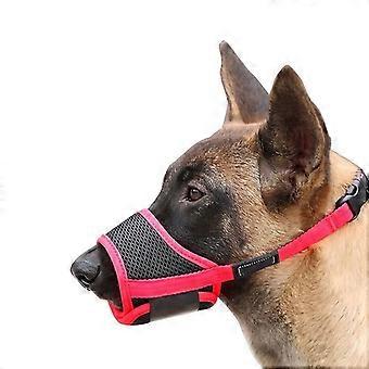 Dog Muzzle, Soft Nylon Anti-dropping Muzzle, Air Mesh Breathable Drinkable Dog Muzzle With Adjustable Loop
