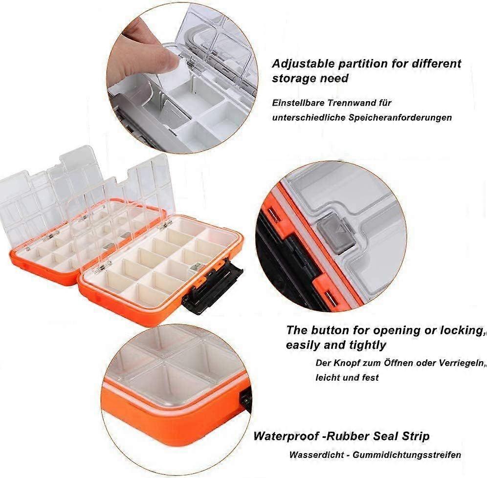 Plastic Tackle Box Lure Spinner Bait Kit Large Capacity Storage