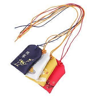 Creative Embroidery Pendant Keychain for Blessing Decoration 4Pcs