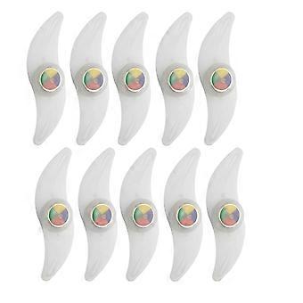 10PCS Bicycle Spoke Light LED Neon Light Tire Flash Light Waterproof Bicycle Safety Warning Light Riding Accessories