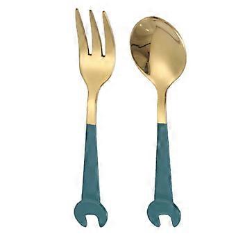 Durability 304 Steel Spanner Multifunctional Spoon Fork Wrench Tool for Camping Travel with Heavy Duty Construction
