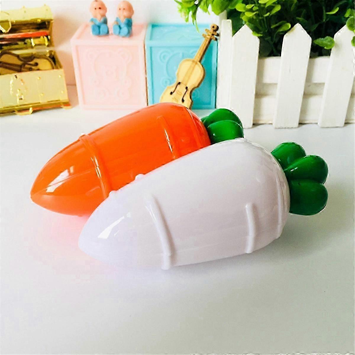 5pcs Transparent Easter Plastic Carrots Candy Box C