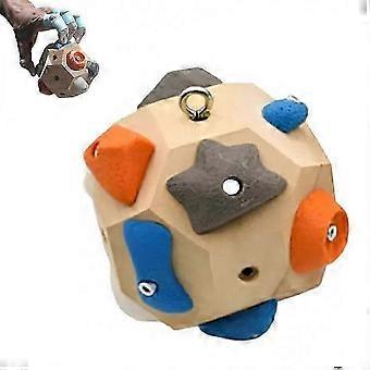 Handcrafted Boulder Block Multi-function Finger Strength Training 3D Rock Climbing Ball Climbing Training Block_WusaQ