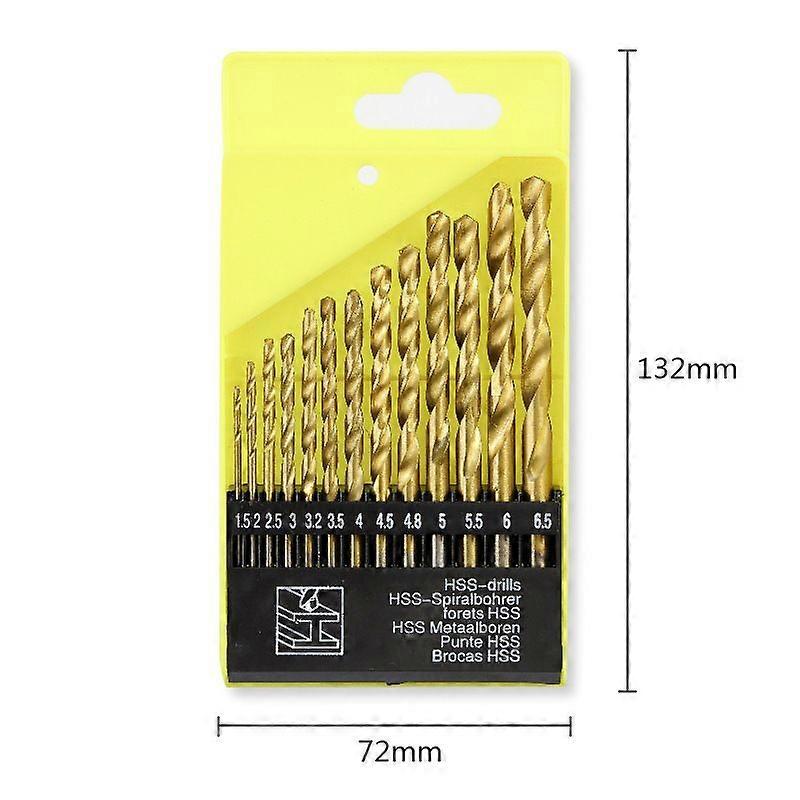 good 13-Piece Titanium Nitride Speed Tip Drill Bit Set