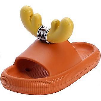 Slippers for Girls and Boys Quick Drying Sandals With Lovely Antler Decoration Softy Non-Slip Slippers for Shower Slide Sandals for Indoor & Outdoorac