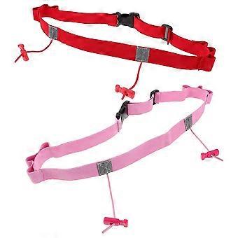 Race Belt Reflective Band for Running Use 6Pcs Adjustable Assorted Color