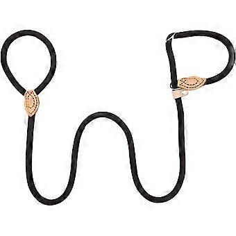 Slip Lead Robust and Weatherproof for Dogs of All Sizes Quick to Fit Dog Lead and Collar in One 150 cm Fur Friendly Lead with Integrated Pull Stop (Bl
