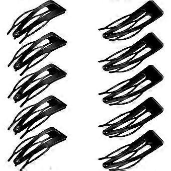 24 pieces double claw hair clips metal snap hair clips hair barrettes for hair making, salon suppl [MI]