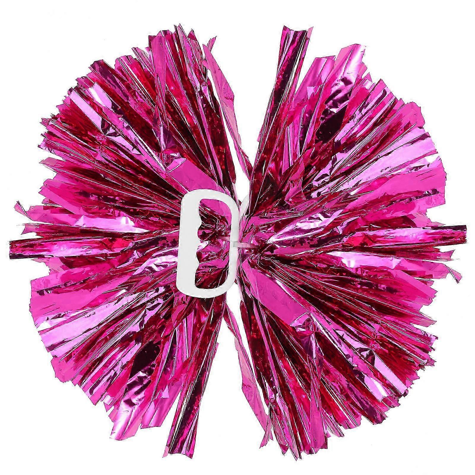 Practical Portable Pompoms for Playing 2Pcs Cheer Props Durable PVC ABS Material