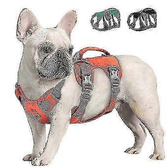 Ausbruchsicheres Hundegeschirr mit Zugstopp, Würgeschutz, reflektierendem Nylon-Oxford-Gewebe, verstellbar mit Griff, für kleine bis extra große Hunde, in 3 Farben erhältlich
