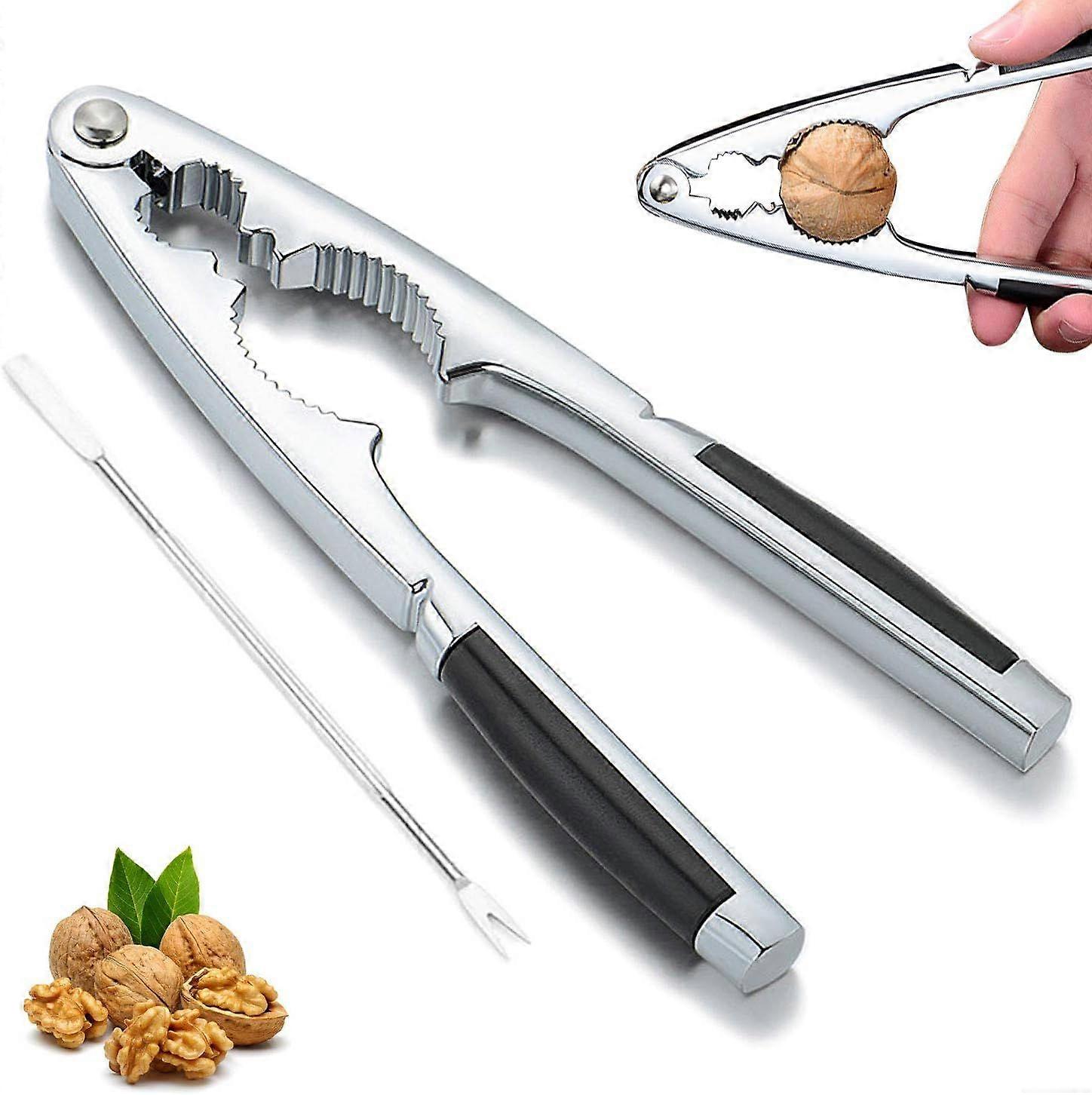 Nutcracker. Walnut tongs. Stainless steel nutcracker. Nuts nutcracker.